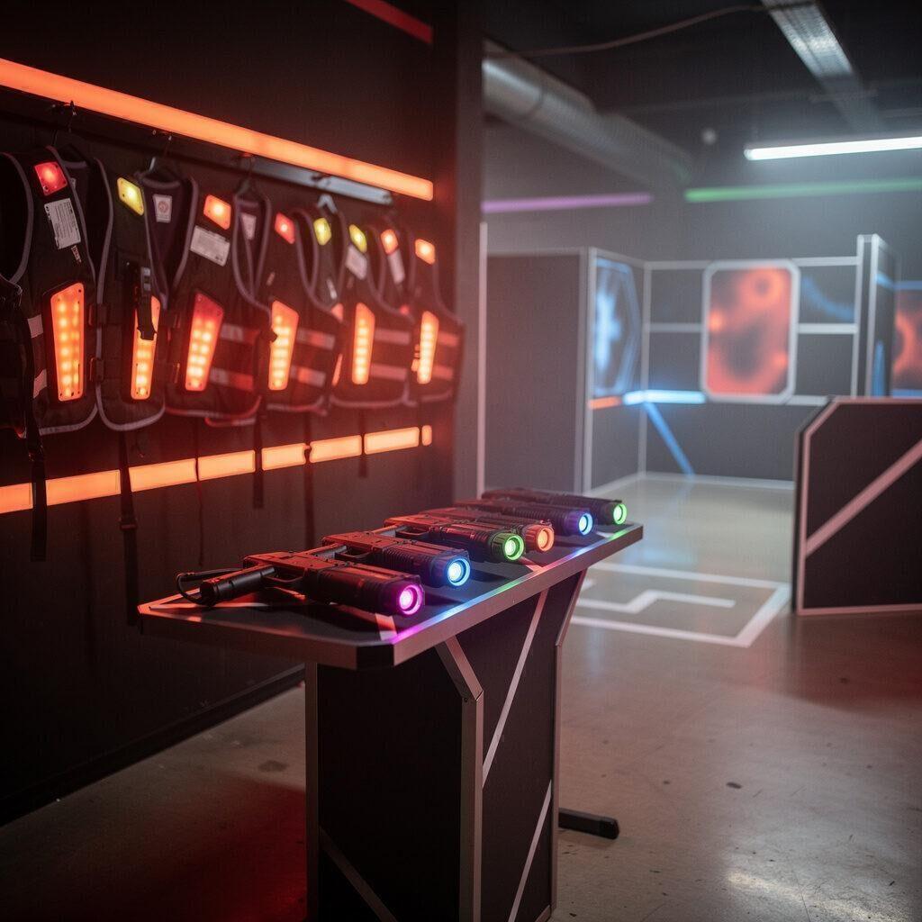 Action, Teamgeist, technische Herausforderungen bei OUTGUN Lasertag